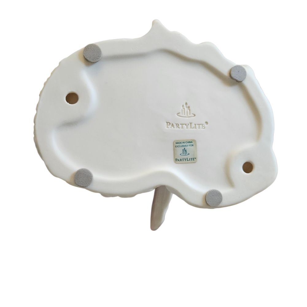 PartyLite Angel Tealight Candle Holder White Fairy Resin 5x6 - Picture 5 of 5